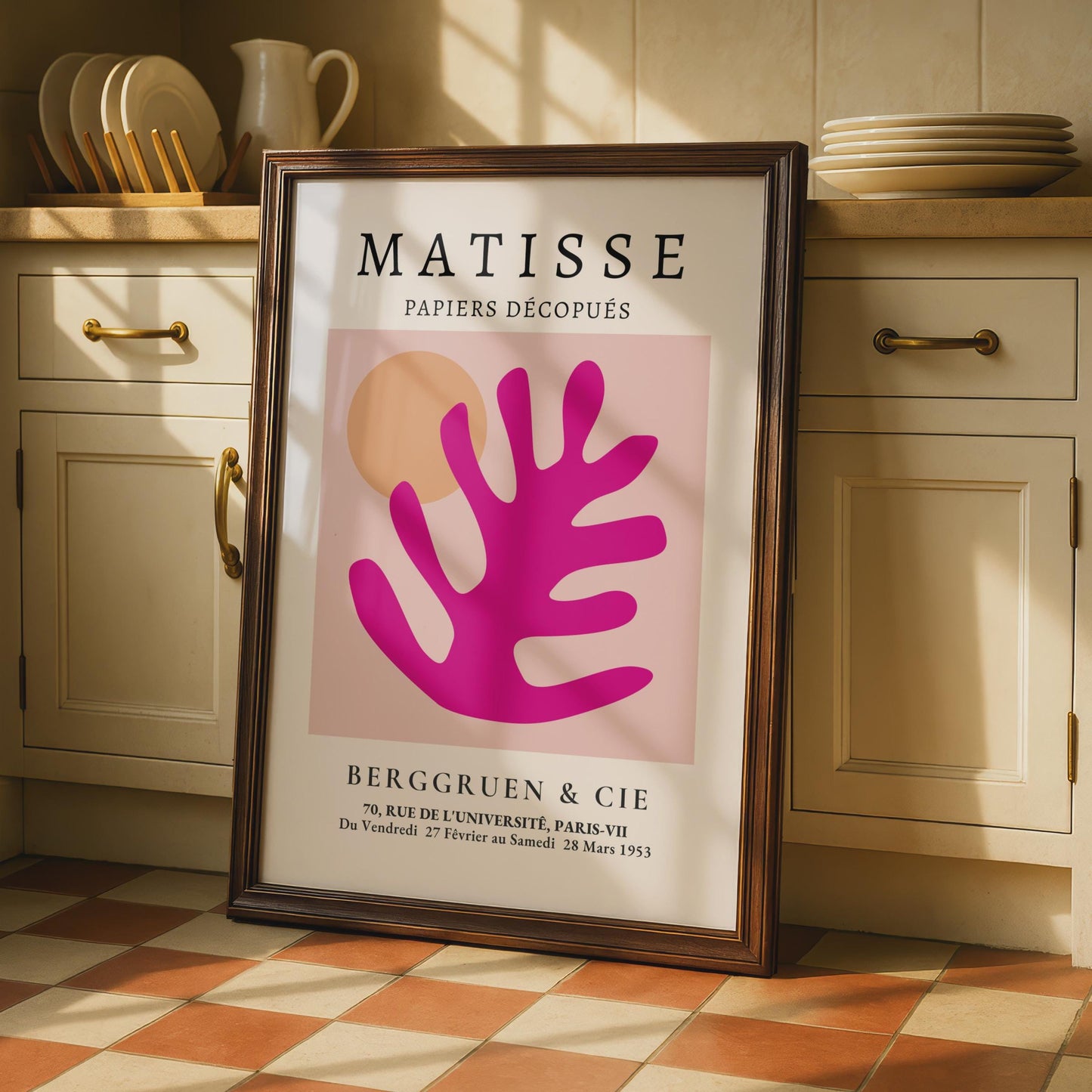 Henri Matisse Art Poster, Papiers Decoupes, Abstract Wall Art, Colourful Print for Home Decor wall art print