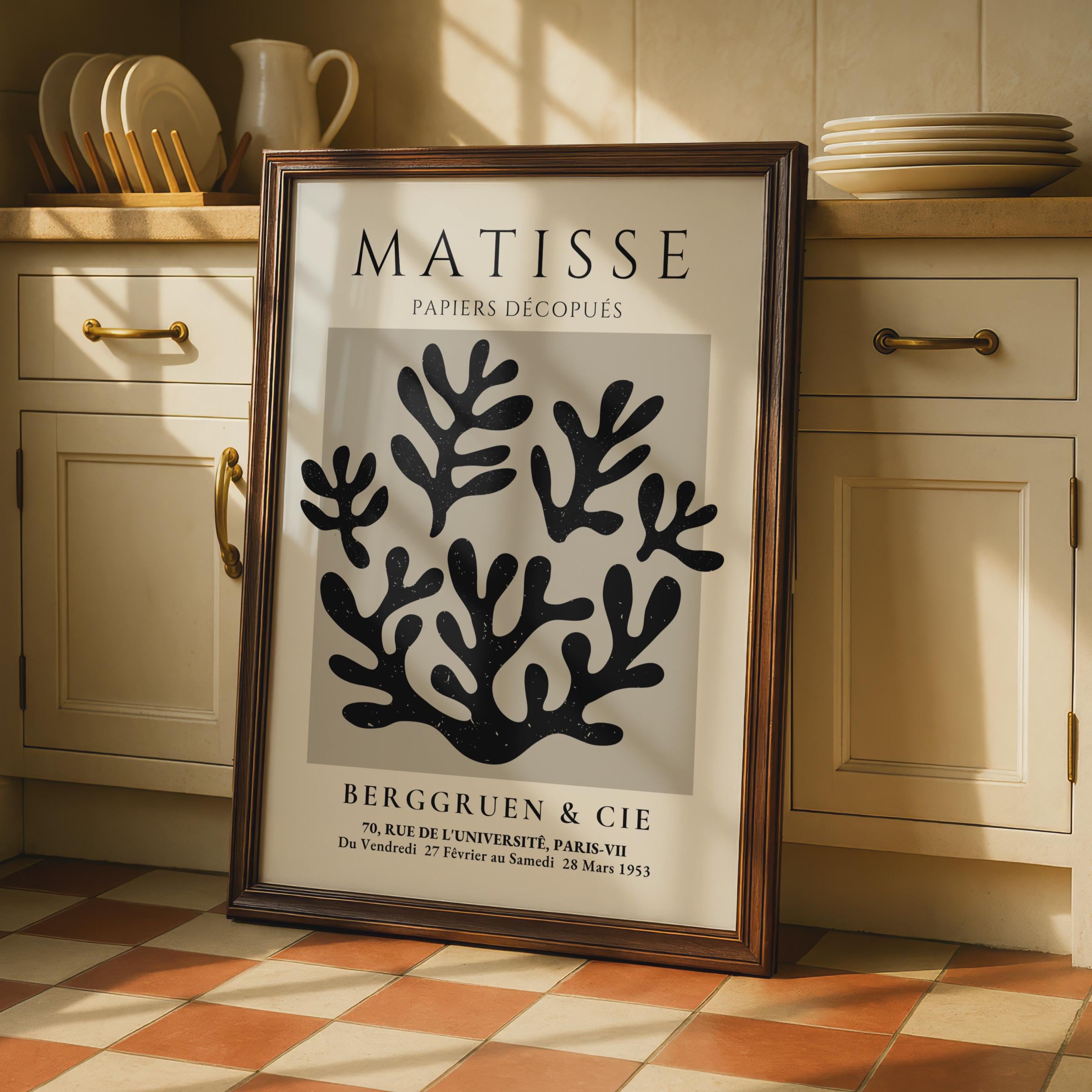 Henri Matisse Art Poster, Papiers Decoupes, Minimalist Wall Art, Botanical Prints, Modern Decor wall art print