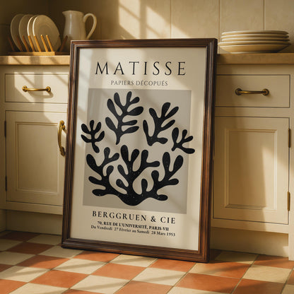 Henri Matisse Art Poster, Papiers Decoupes, Minimalist Wall Art, Botanical Prints, Modern Decor wall art print