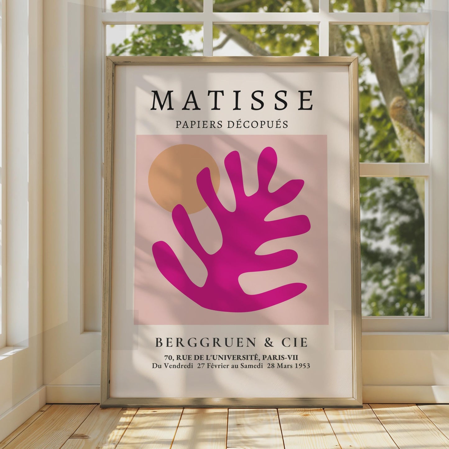 Henri Matisse Art Poster, Papiers Decoupes, Abstract Wall Art, Colourful Print for Home Decor wall art print