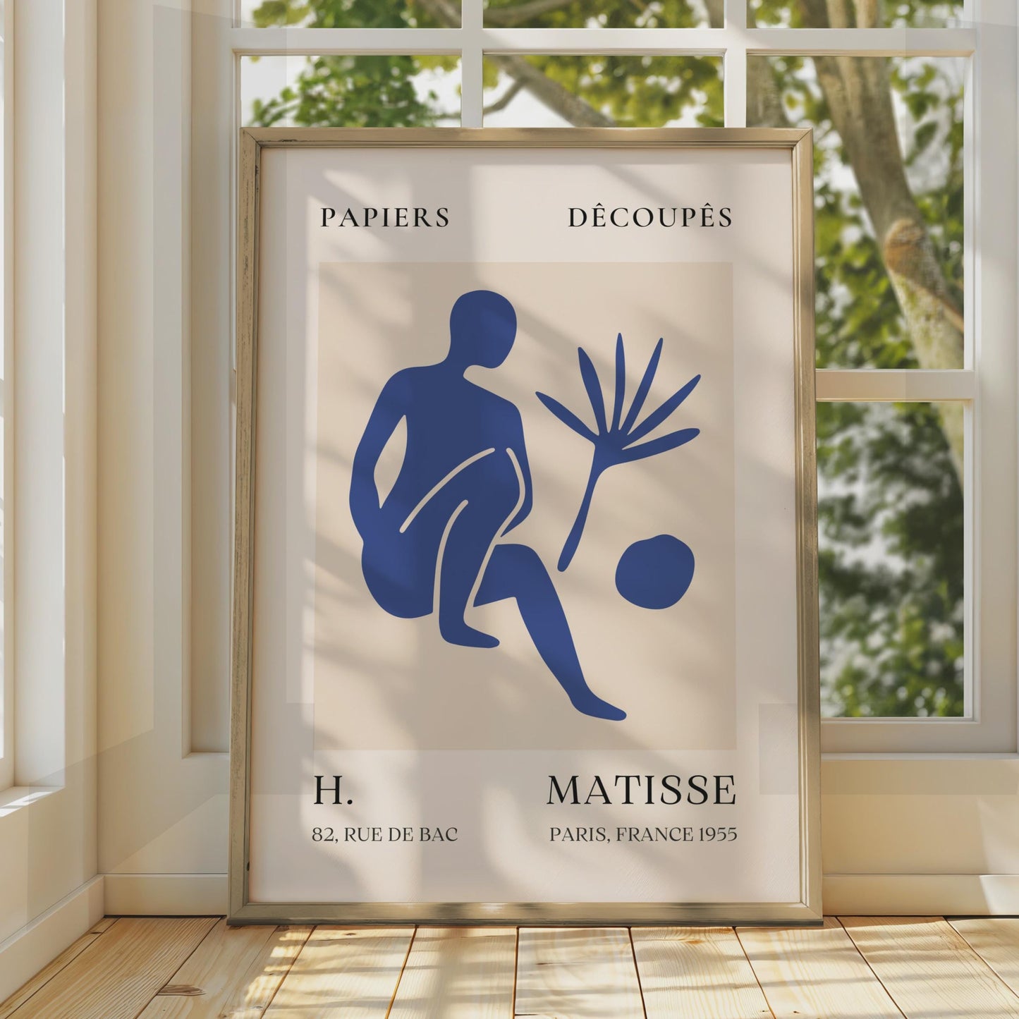 Henri Matisse Art Poster, Abstract Figure Design, Minimalist Wall Art, Mid-Century Modern Print wall art print