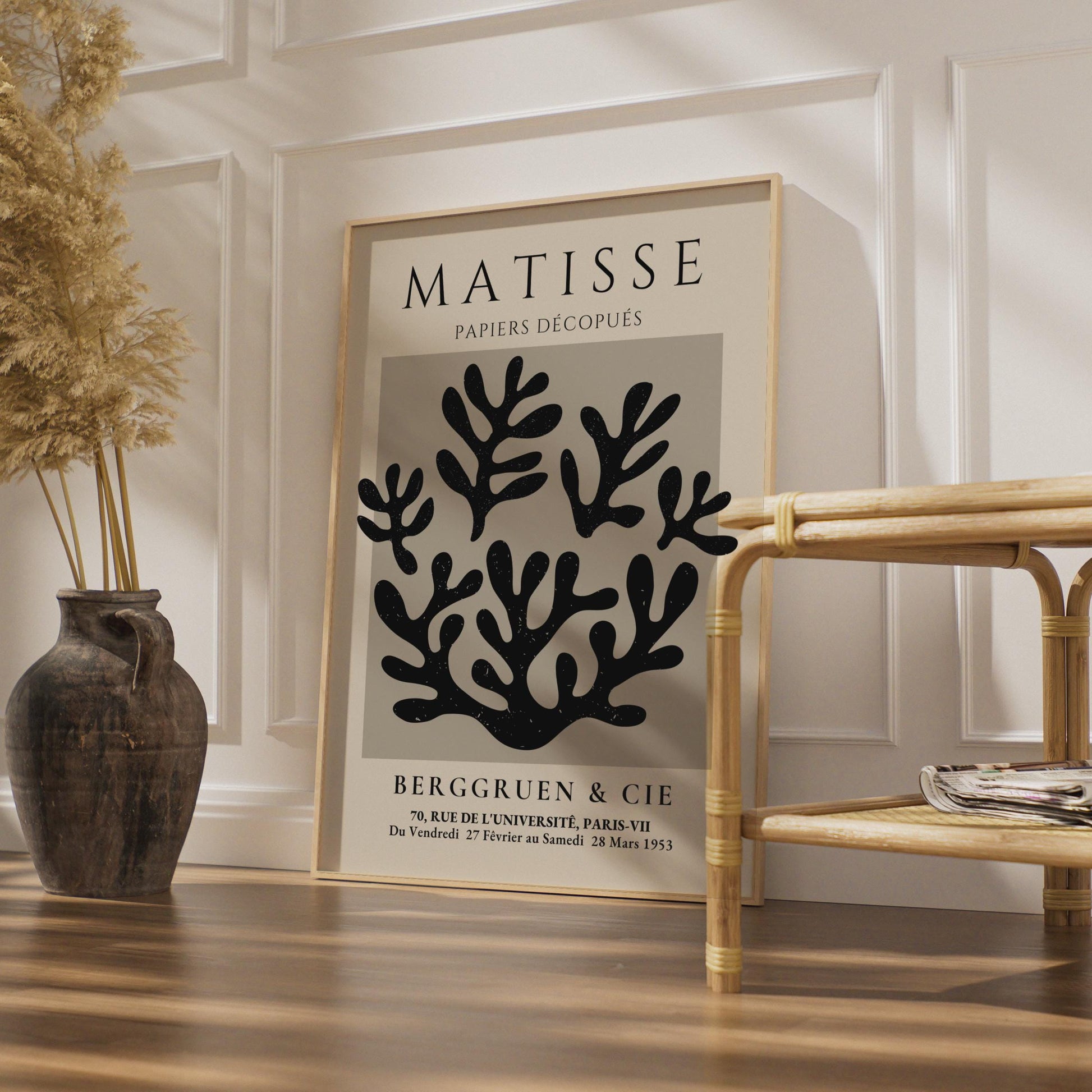 Henri Matisse Art Poster, Papiers Decoupes, Minimalist Wall Art, Botanical Prints, Modern Decor wall art print
