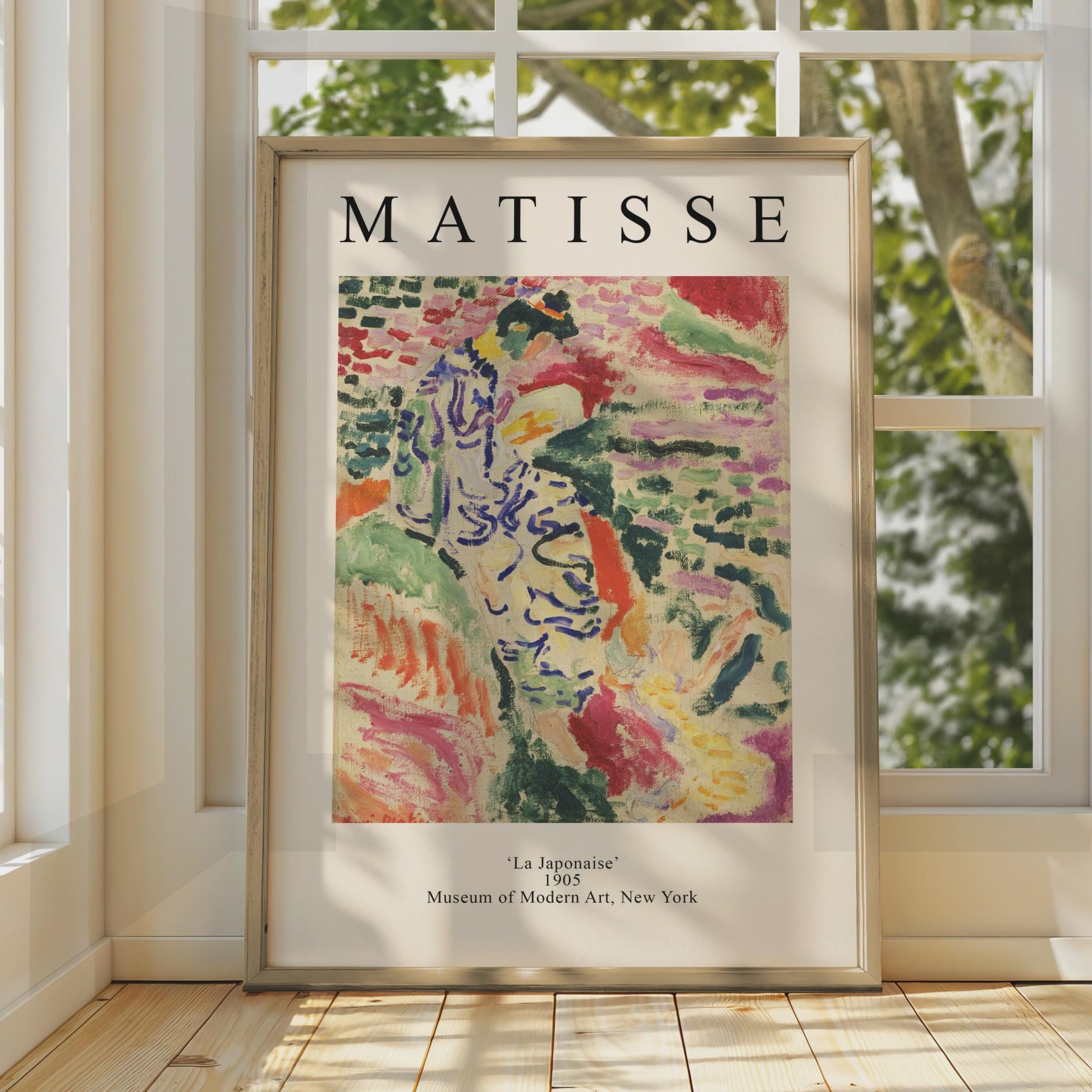 Henri Matisse Art Poster, La Japonaise 1905, Colourful Abstract Wall Art, Museum Print wall art print