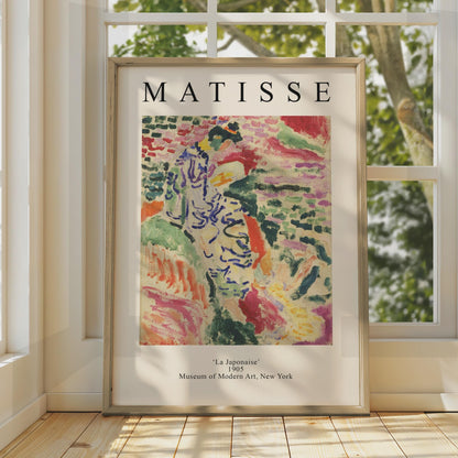 Henri Matisse Art Poster, La Japonaise 1905, Colourful Abstract Wall Art, Museum Print wall art print