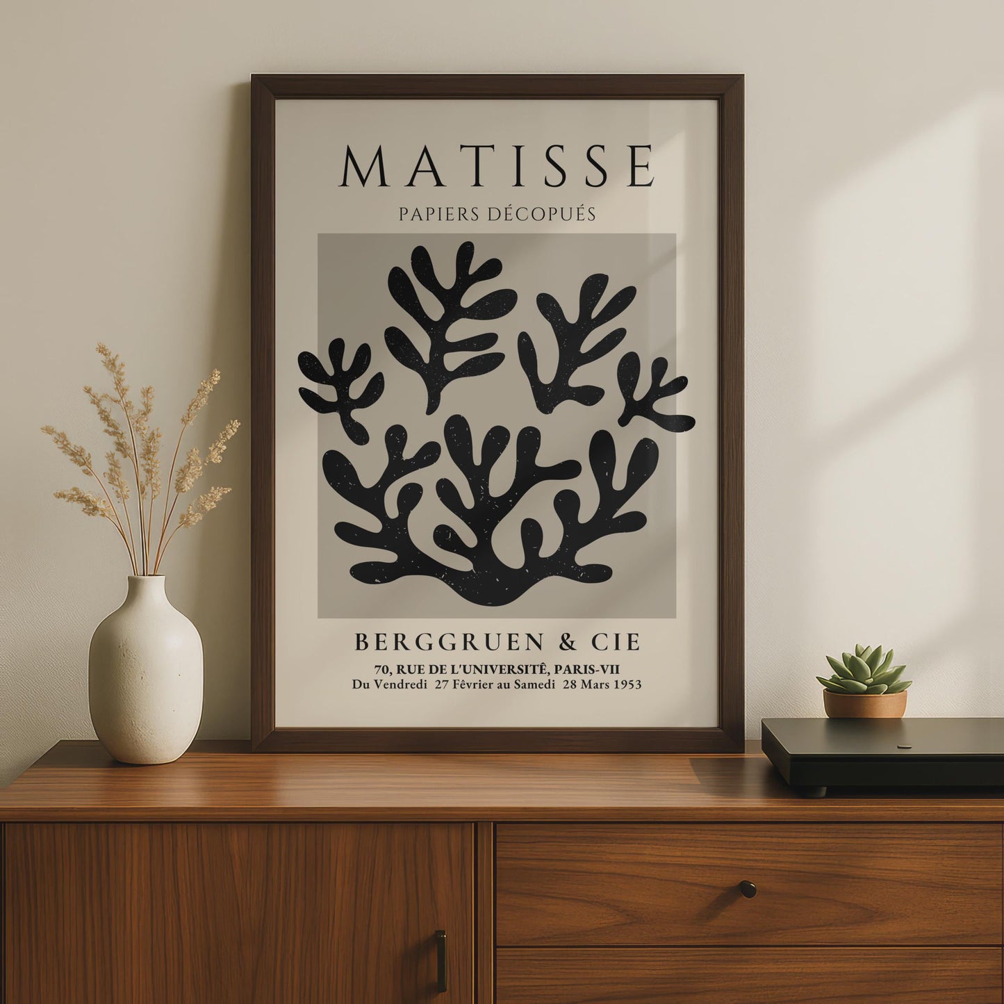 Henri Matisse Art Poster, Papiers Decoupes, Minimalist Wall Art, Botanical Prints, Modern Decor wall art print