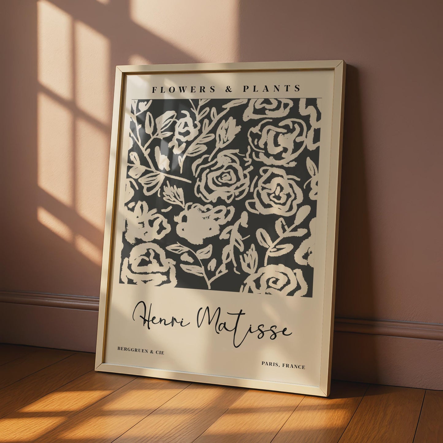 Henri Matisse Posters, Floral Art, Modern Wall Decor, Flowers & Plants Art for Home, Minimalist wall art print