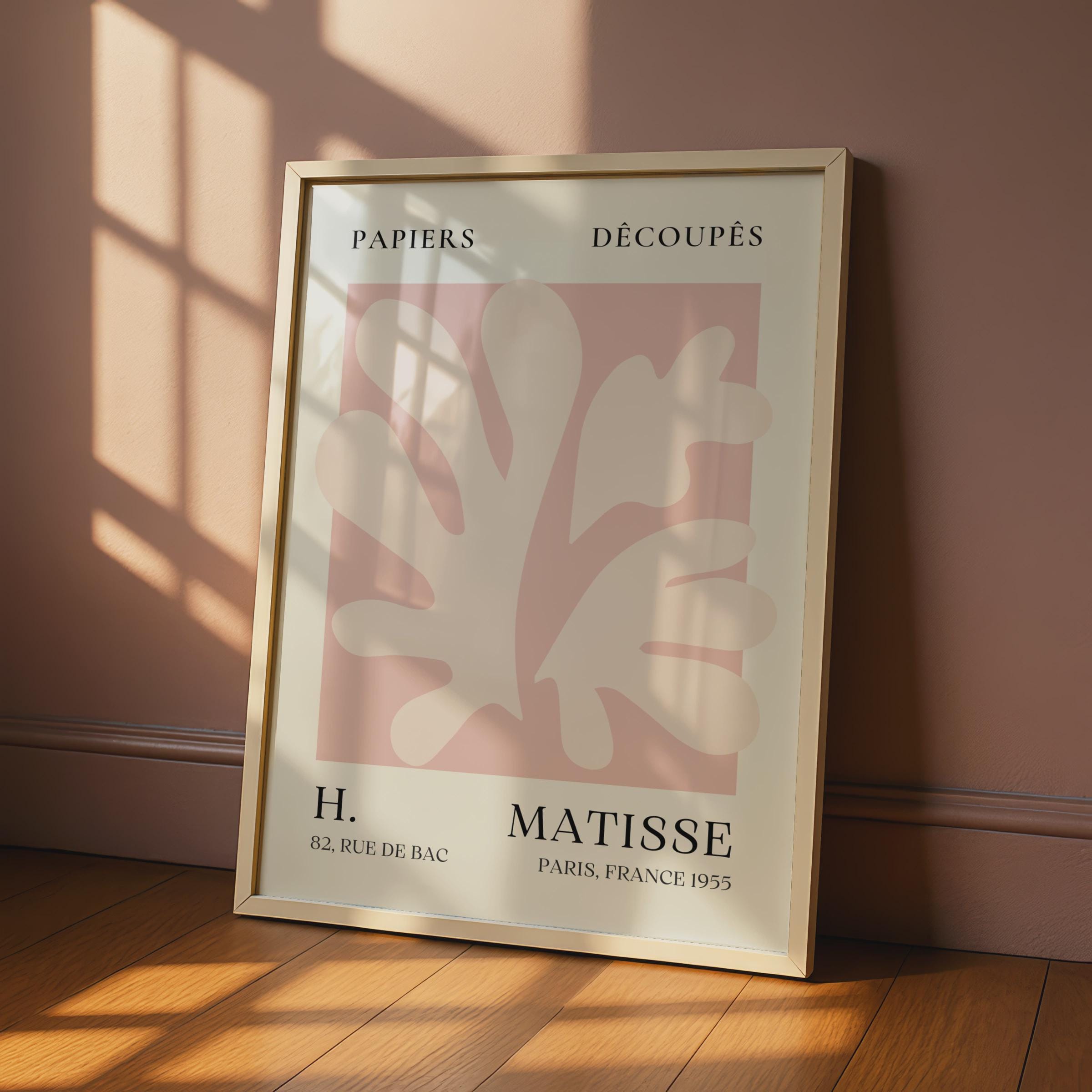 Henri Matisse Papiers Decoupes Poster, Minimalist French Gallery Wall Art wall art print