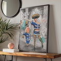 The New Yorker Cover Art Poster, Fashion Shopping Illustration, Falconer Wall Art Print wall art print
