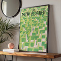 The New Yorker Cover Poster, Green Hedge Maze Art Print, Sempe Illustration Wall Art wall art print