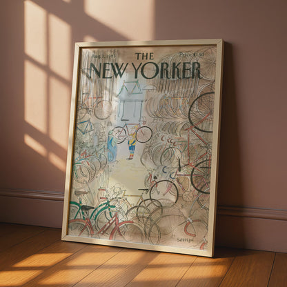 Bicycle Shop Poster, Vintage Transport Wall Art wall art print