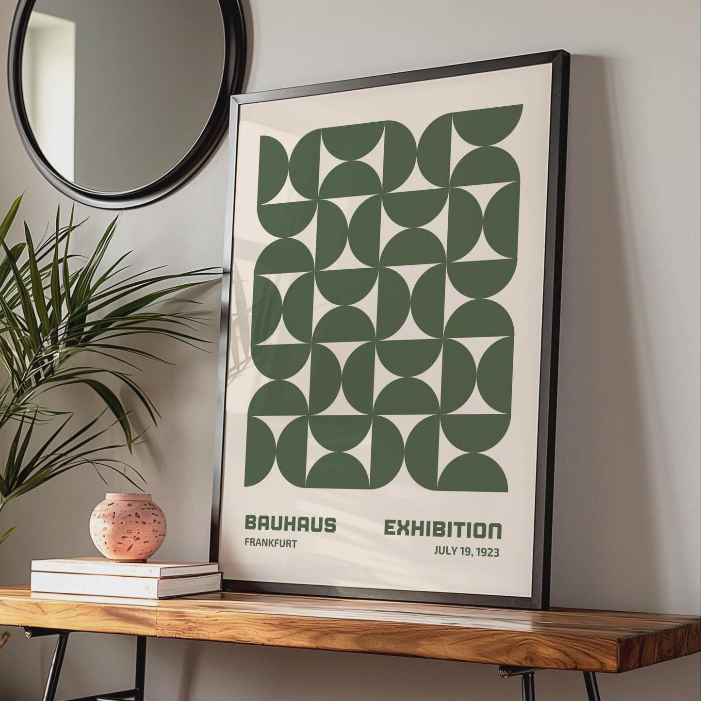 Bauhaus Exhibition Poster Frankfurt 1923, Geometric Art Print wall art print