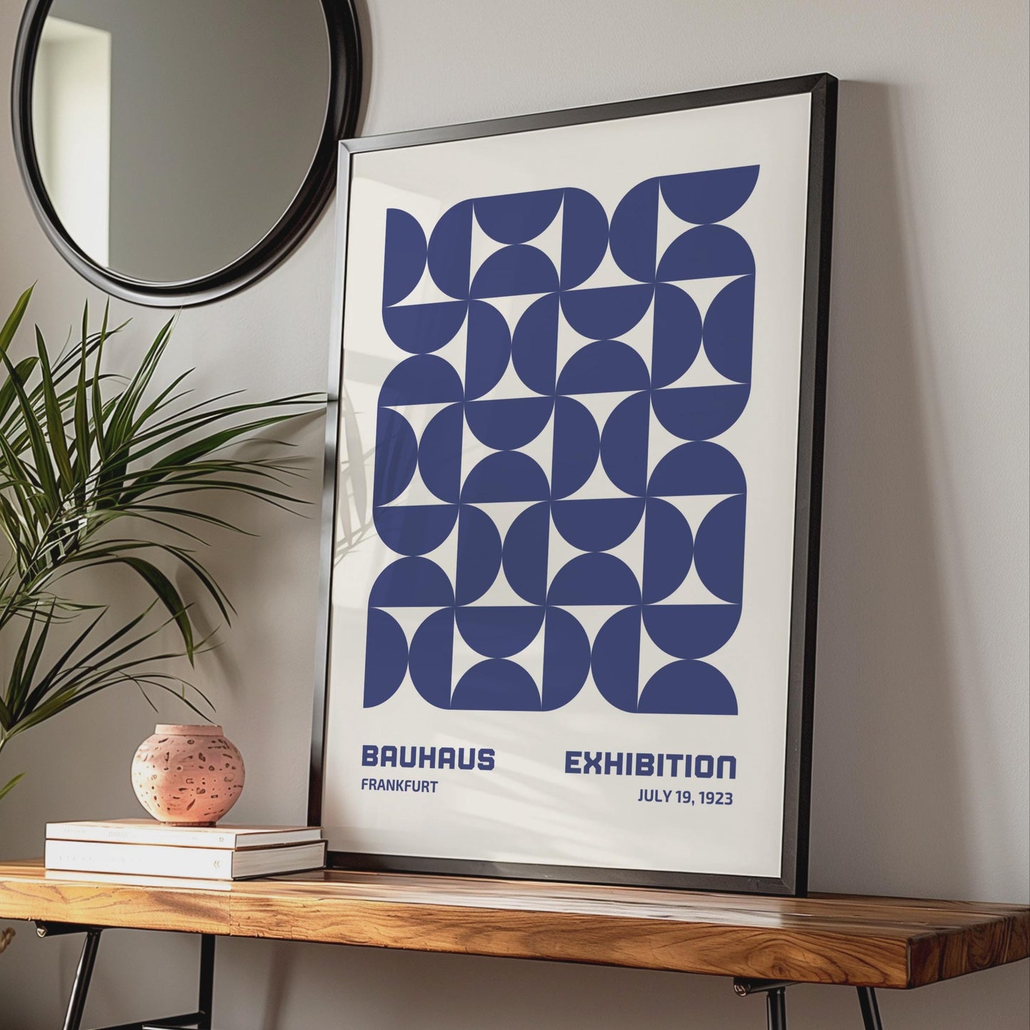 Bauhaus Exhibition Poster, Abstract Art, Minimalist Wall Decor, Frankfurt 1923, Geometric Print wall art print