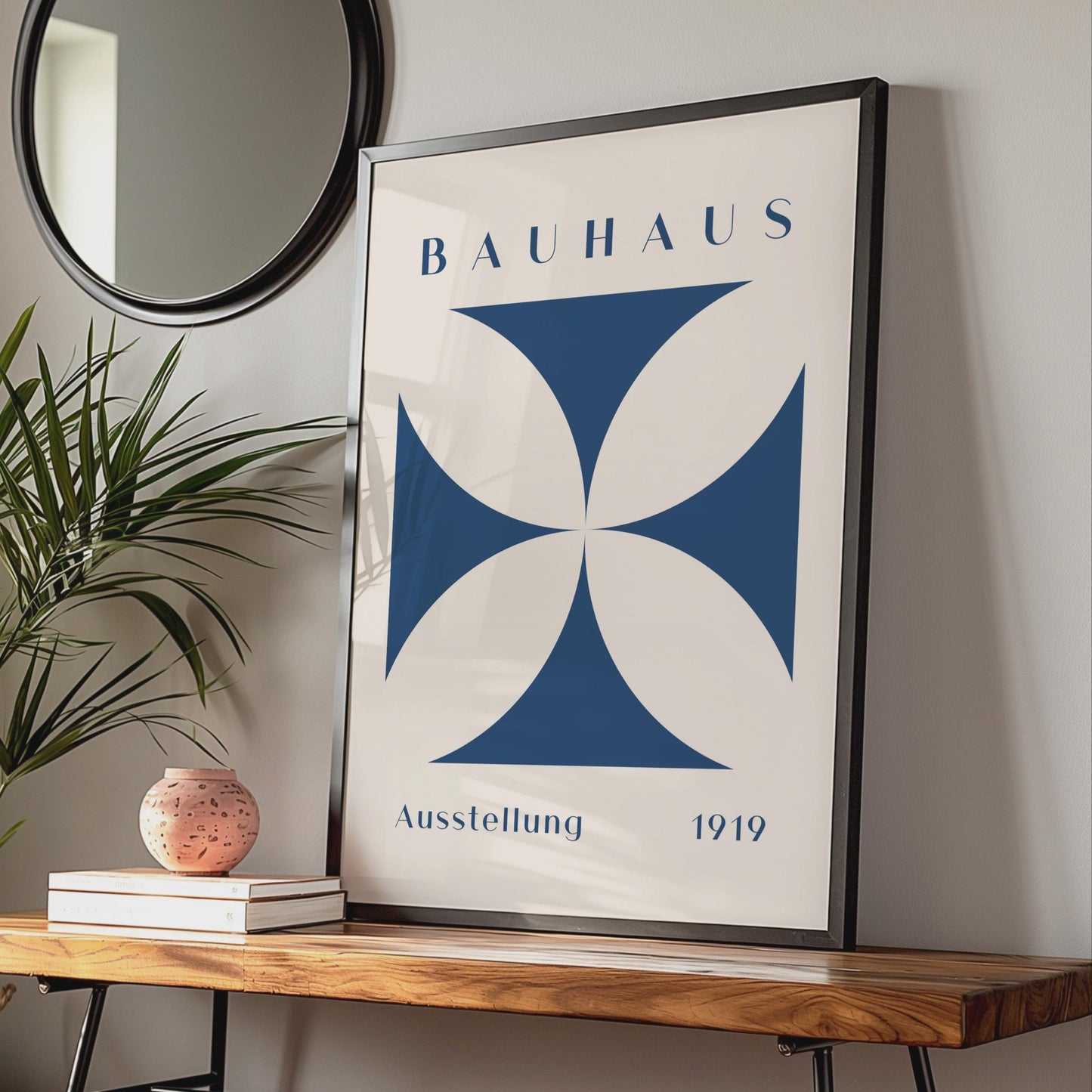 Bauhaus Print, 1919 Poster, Abstract Wall Art, Minimalist Home Decor, Bauhaus Style Artwork wall art print