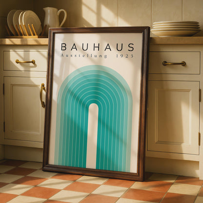 Bauhaus Exhibition 1923 Poster, Abstract Wall Art, Geometric Shapes, Minimalist Decor wall art print