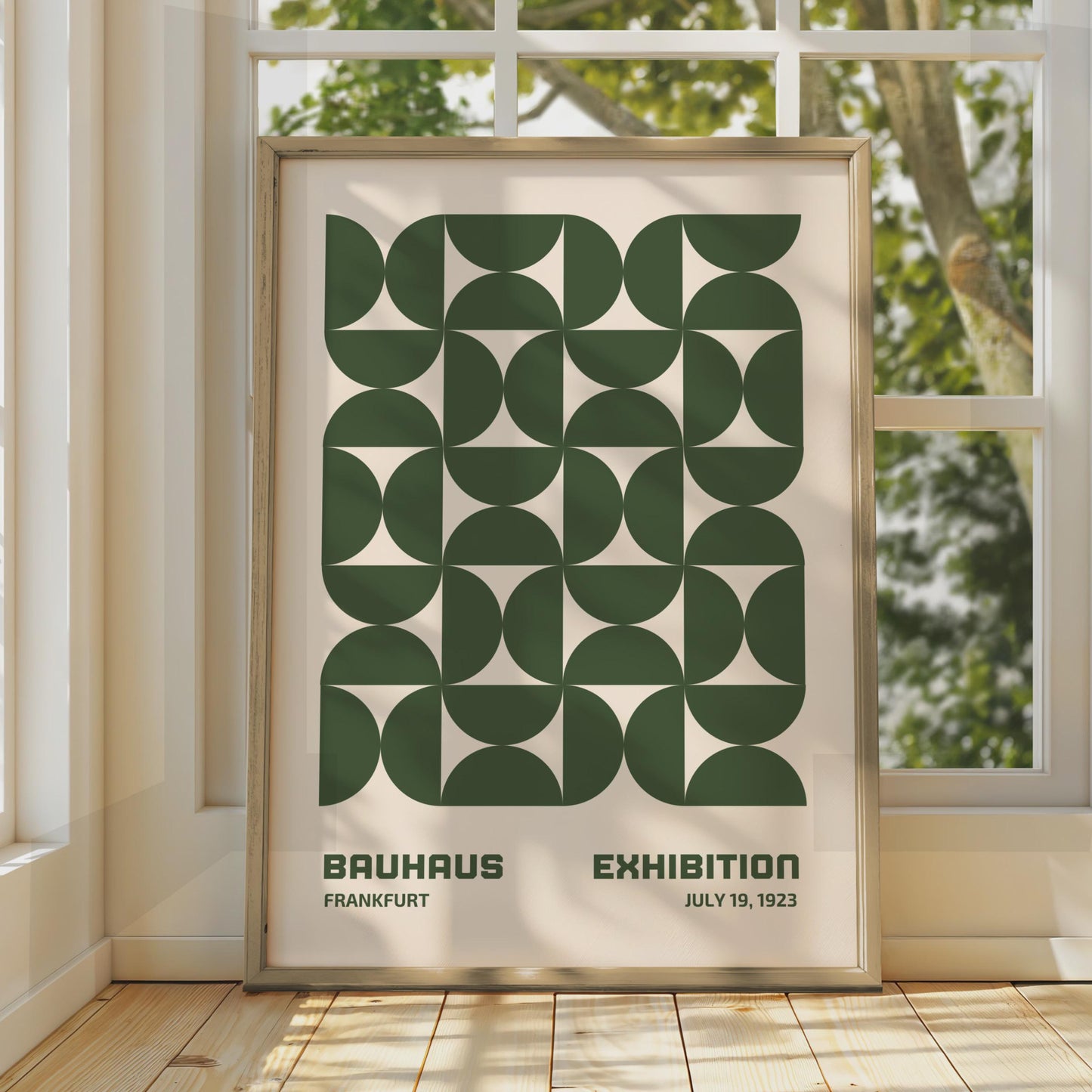 Bauhaus Exhibition Poster Frankfurt 1923, Geometric Art Print wall art print