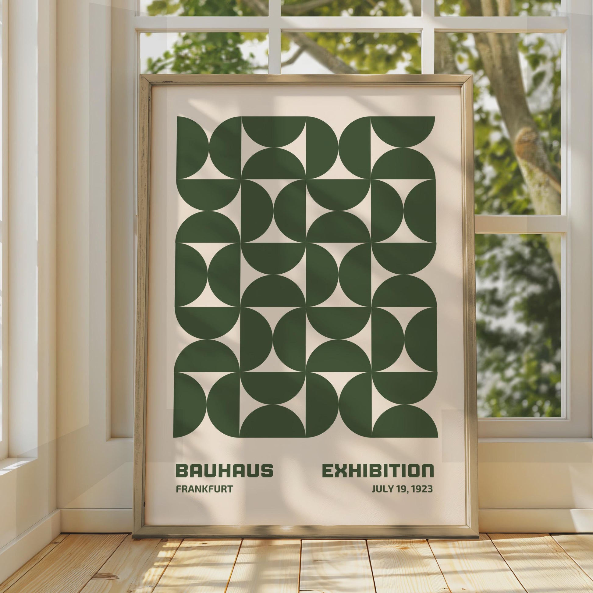 Bauhaus Exhibition Poster Frankfurt 1923, Geometric Art Print wall art print