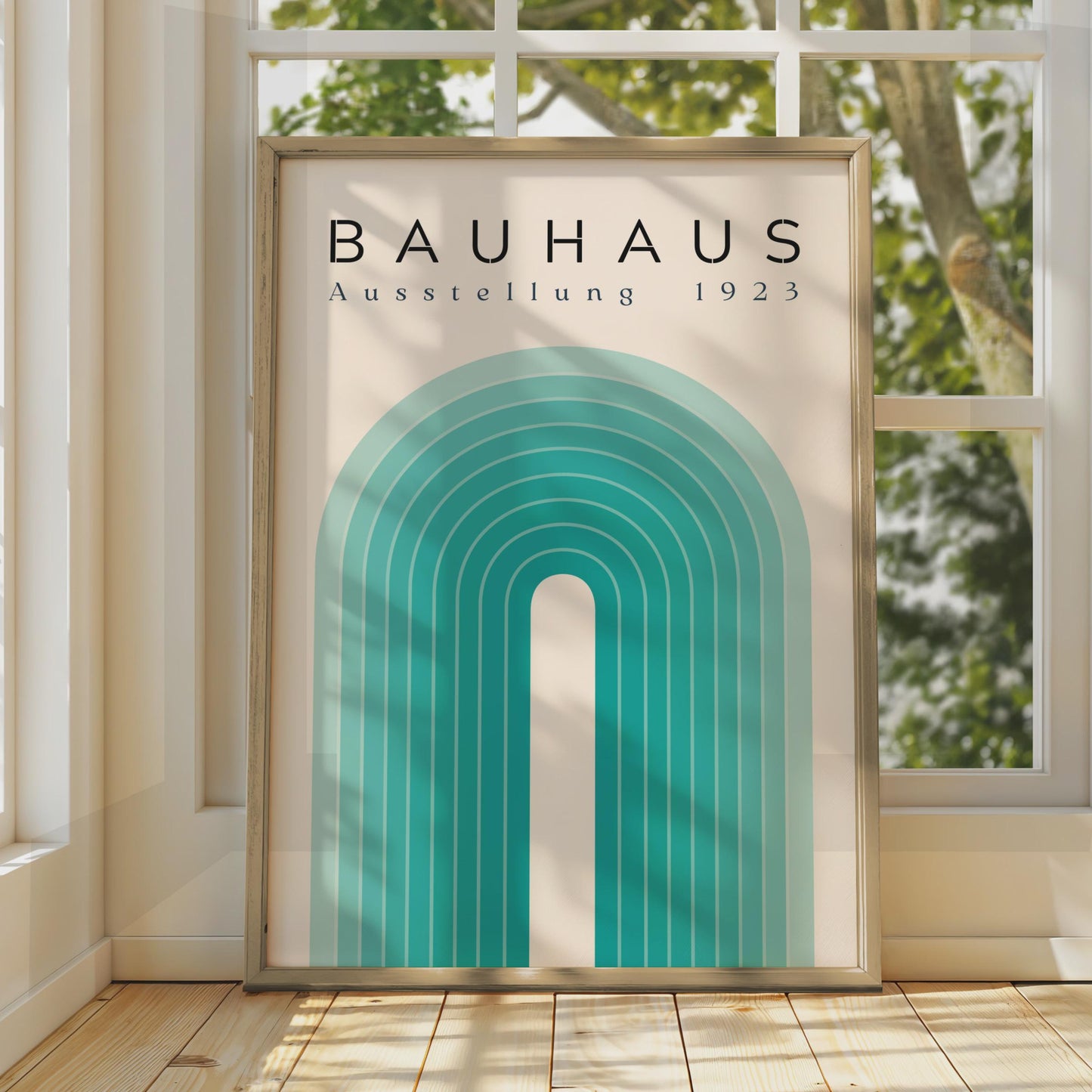 Bauhaus Exhibition 1923 Poster, Abstract Wall Art, Geometric Shapes, Minimalist Decor wall art print