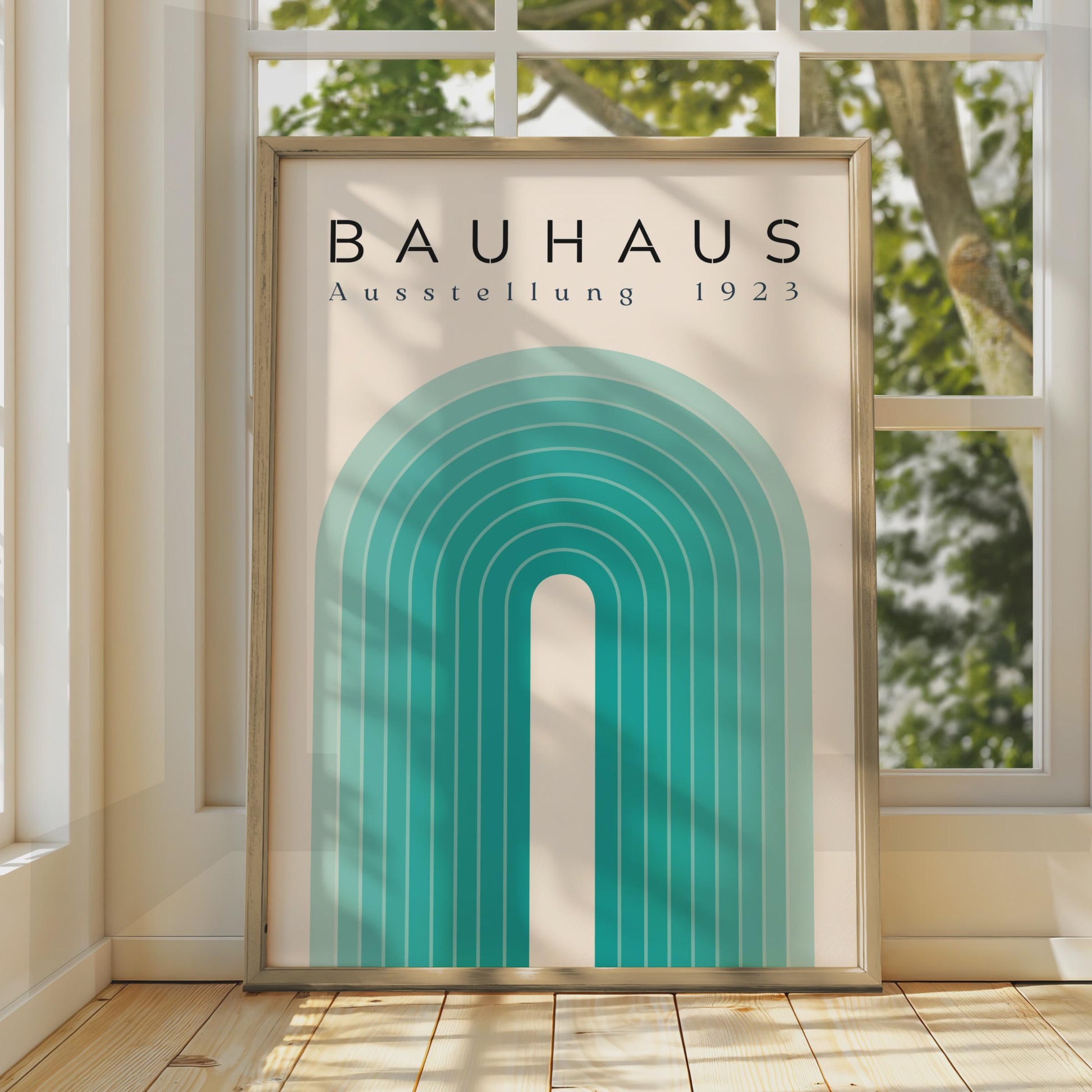 Bauhaus Exhibition 1923 Poster, Abstract Wall Art, Geometric Shapes, Minimalist Decor wall art print