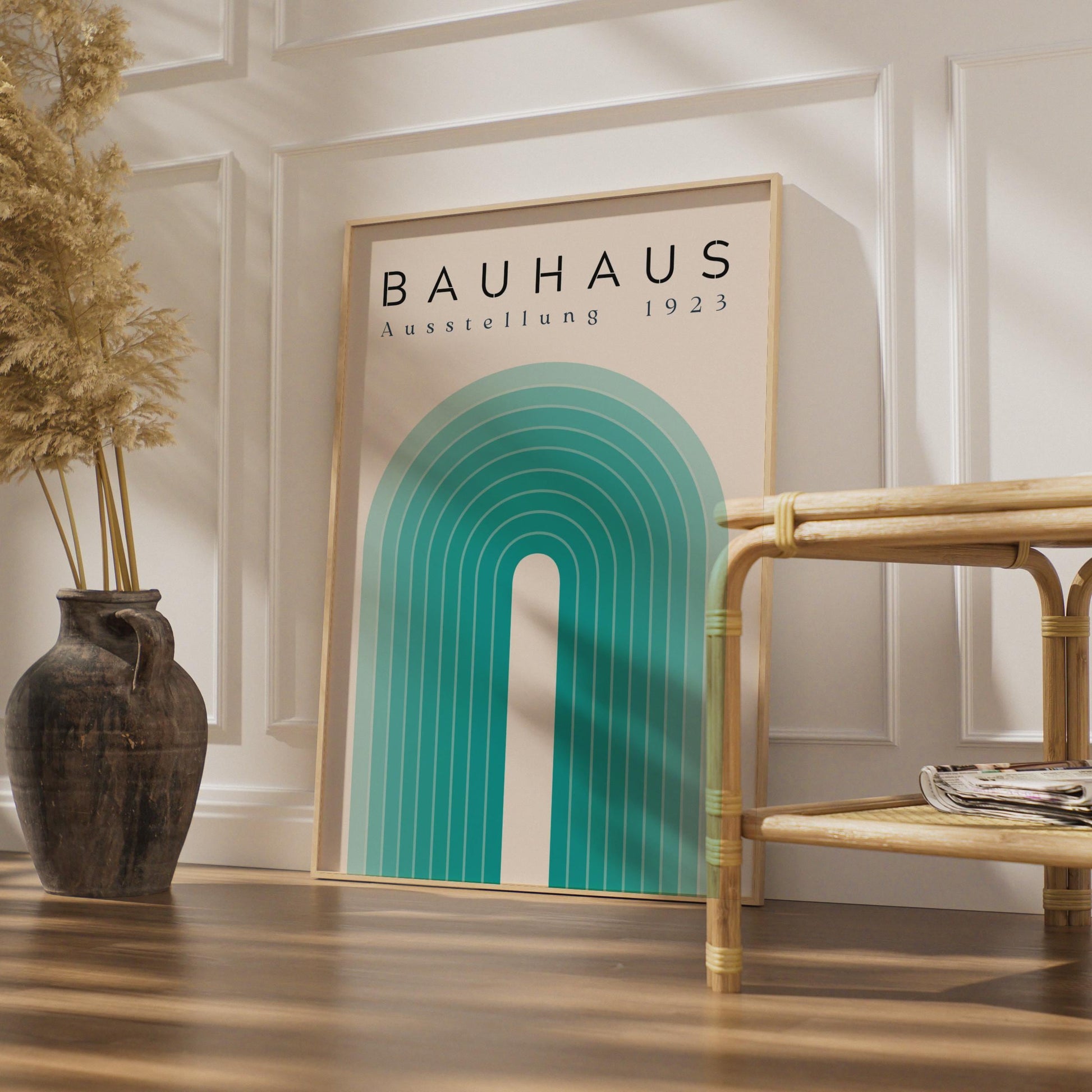 Bauhaus Exhibition 1923 Poster, Abstract Wall Art, Geometric Shapes, Minimalist Decor wall art print