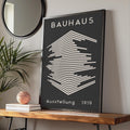 Bauhaus Print, 1919 Exhibition Poster, Minimalist Wall Art, Geometric Lines, Modern Decor wall art print