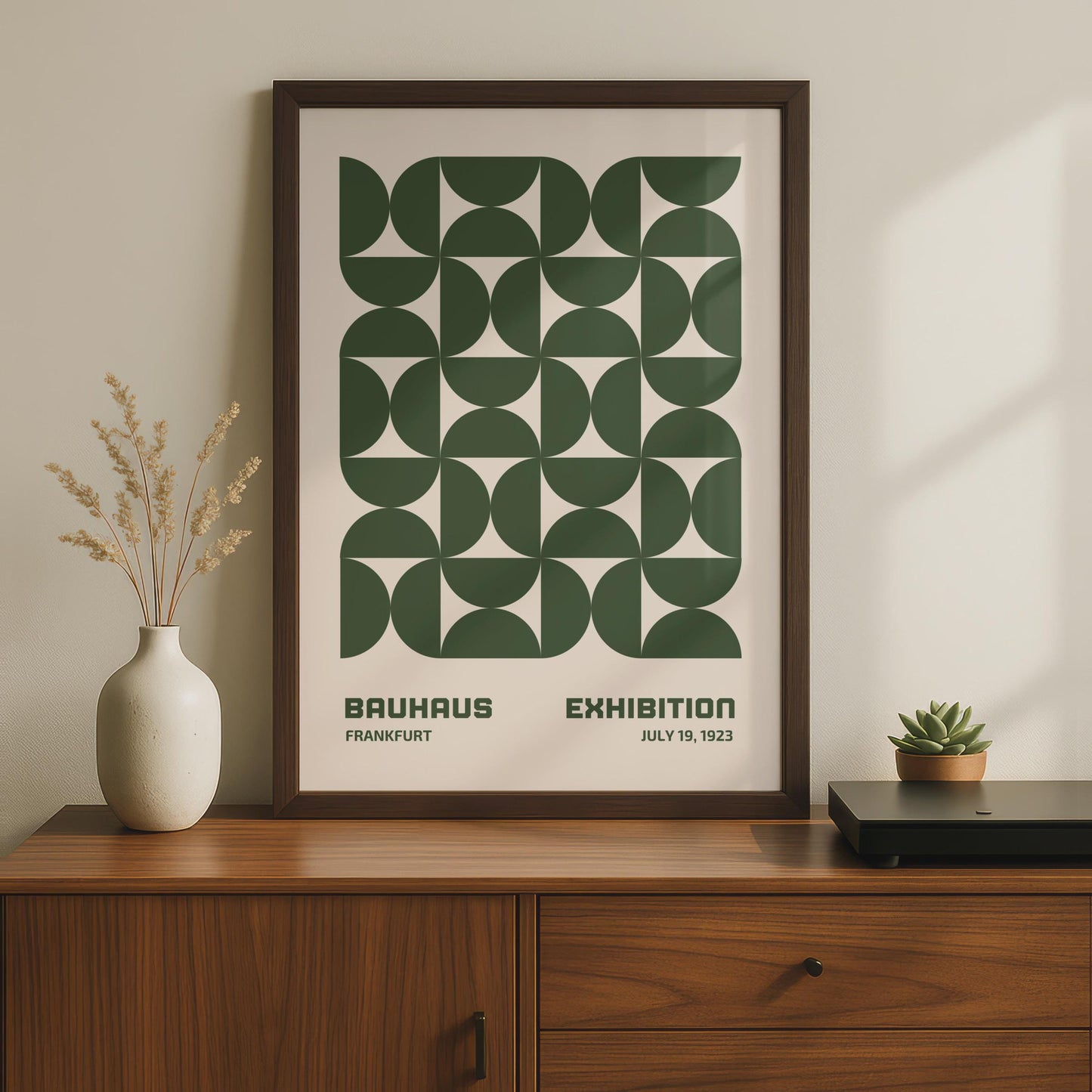Bauhaus Exhibition Poster Frankfurt 1923, Geometric Art Print wall art print