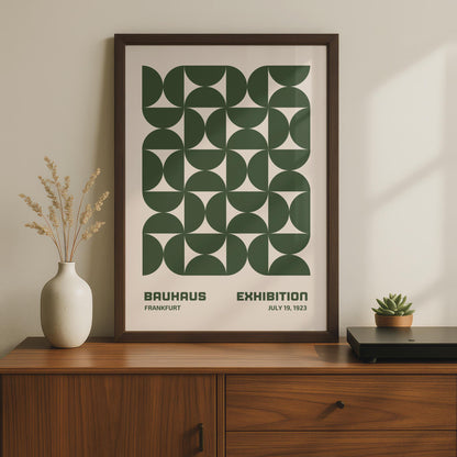 Bauhaus Exhibition Poster Frankfurt 1923, Geometric Art Print wall art print