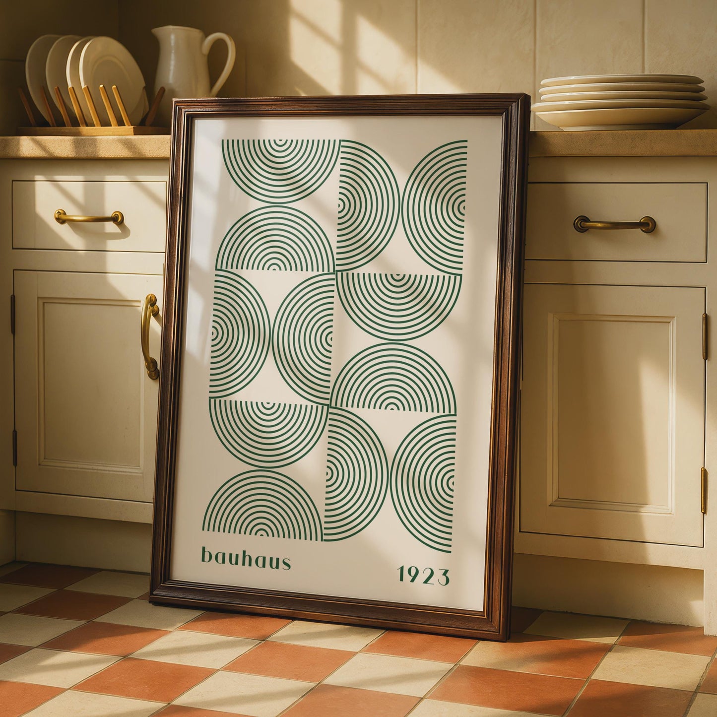 Bauhaus Poster, 1923 Geometric Art Print, Minimalist Circles Wall Decor, Modern Home Art wall art print