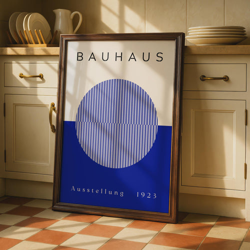 Bauhaus Art Print, Geometric Wall Poster, Vintage 1923 Exhibition Design, Minimalist Home Decor wall art print