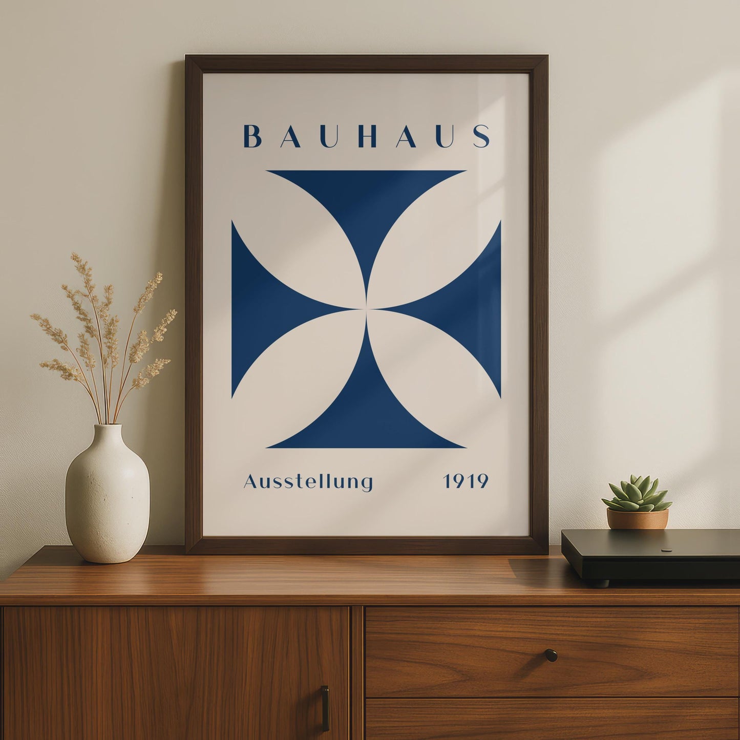 Bauhaus Print, 1919 Poster, Abstract Wall Art, Minimalist Home Decor, Bauhaus Style Artwork wall art print