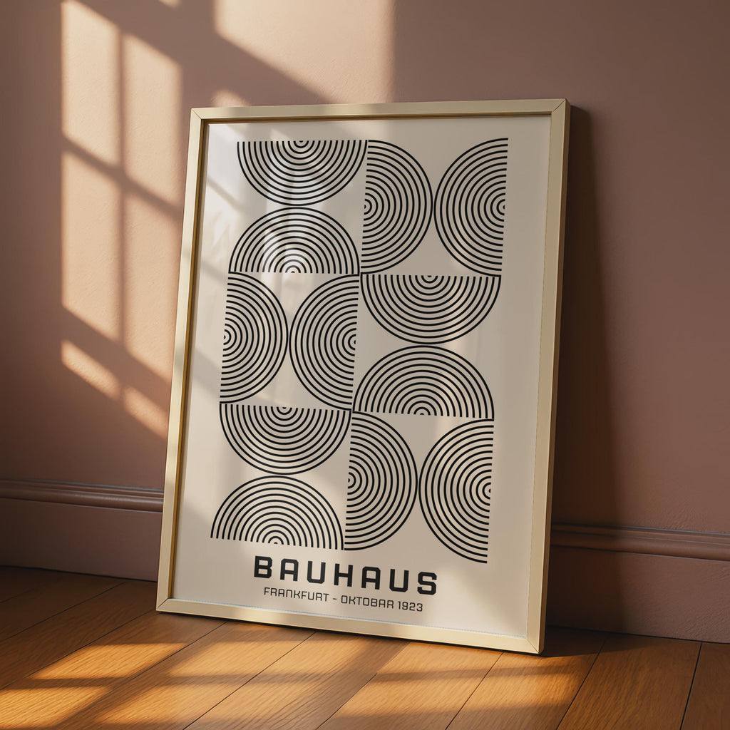 Bauhaus Print, Minimalist Wall Art, Geometric Poster, Black and White Decor, Modern Art 1923 wall art print
