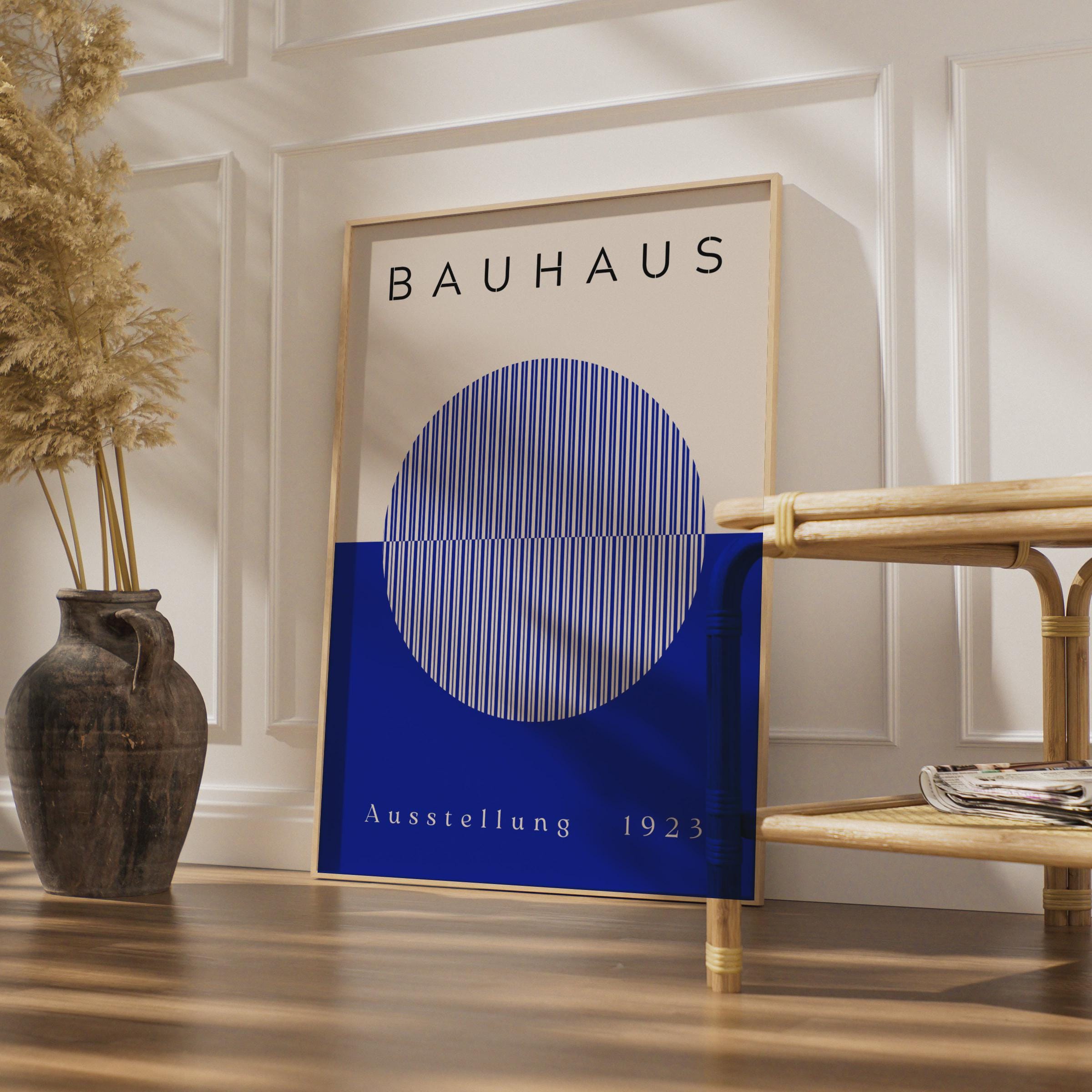 Bauhaus Art Print, Geometric Wall Poster, Vintage 1923 Exhibition Design, Minimalist Home Decor wall art print