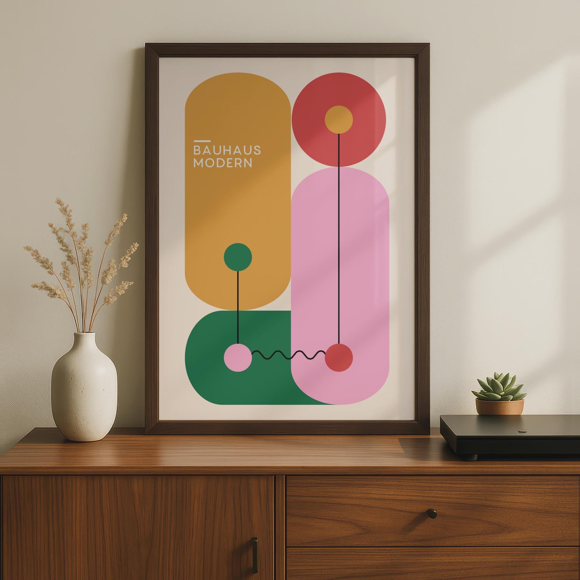 Bauhaus Modern Abstract Poster, Geometric Wall Art for Home Decor, Minimalist Design Print wall art print