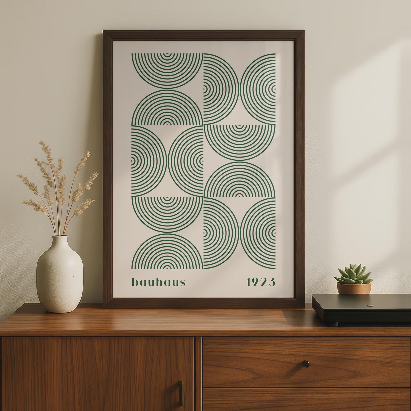 Bauhaus Poster, 1923 Geometric Art Print, Minimalist Circles Wall Decor, Modern Home Art wall art print