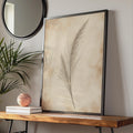 Boho Pampas Grass Wall Art Print, Minimalist Botanical Poster, Neutral Tones Floral Decor wall art print