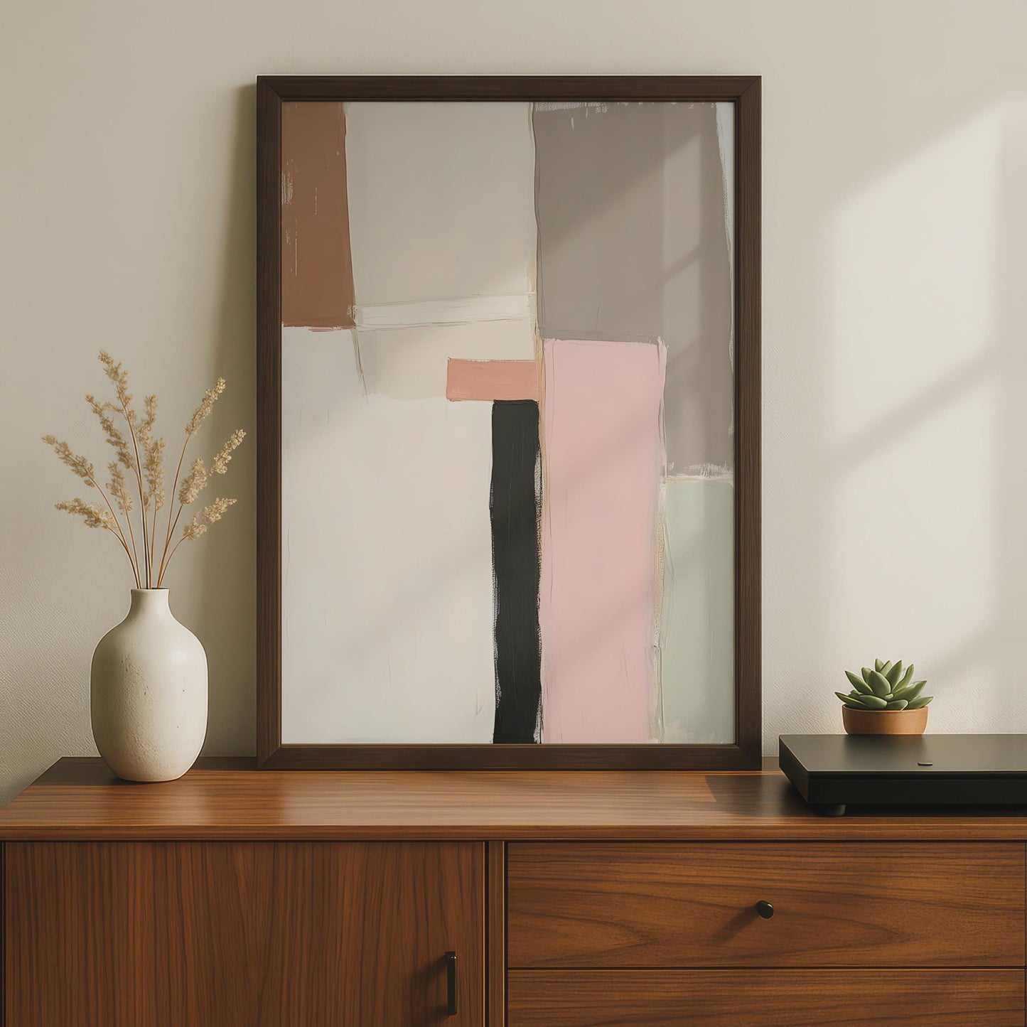 Abstract Boho Wall Art, Minimalist Colourful Modern Print, Geometric Art for Living Room Decor wall art print