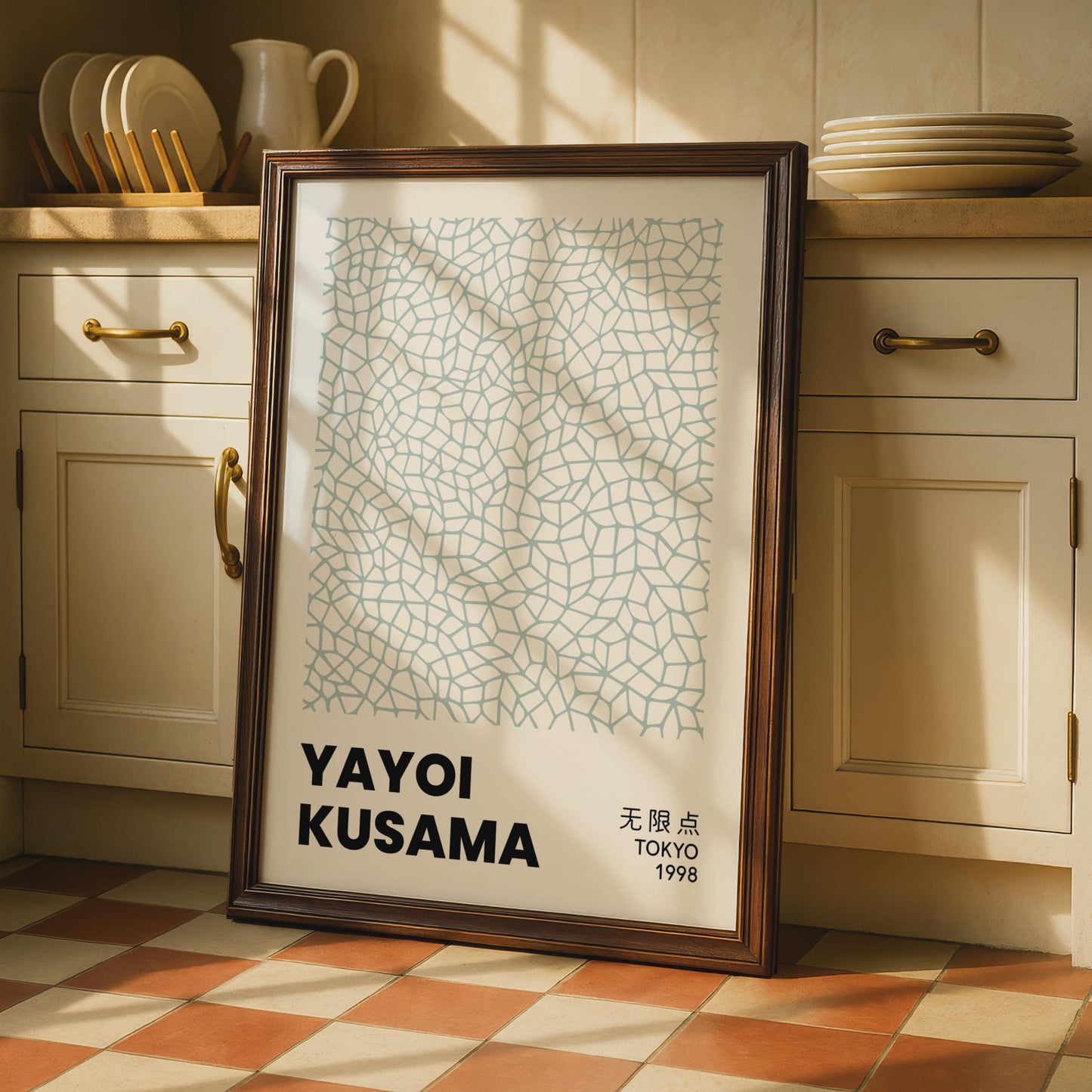 Yayoi Kusama Art Print, Abstract Wall Decor, Minimalist Poster, Modern Home Artwork, Tokyo 1998 wall art print