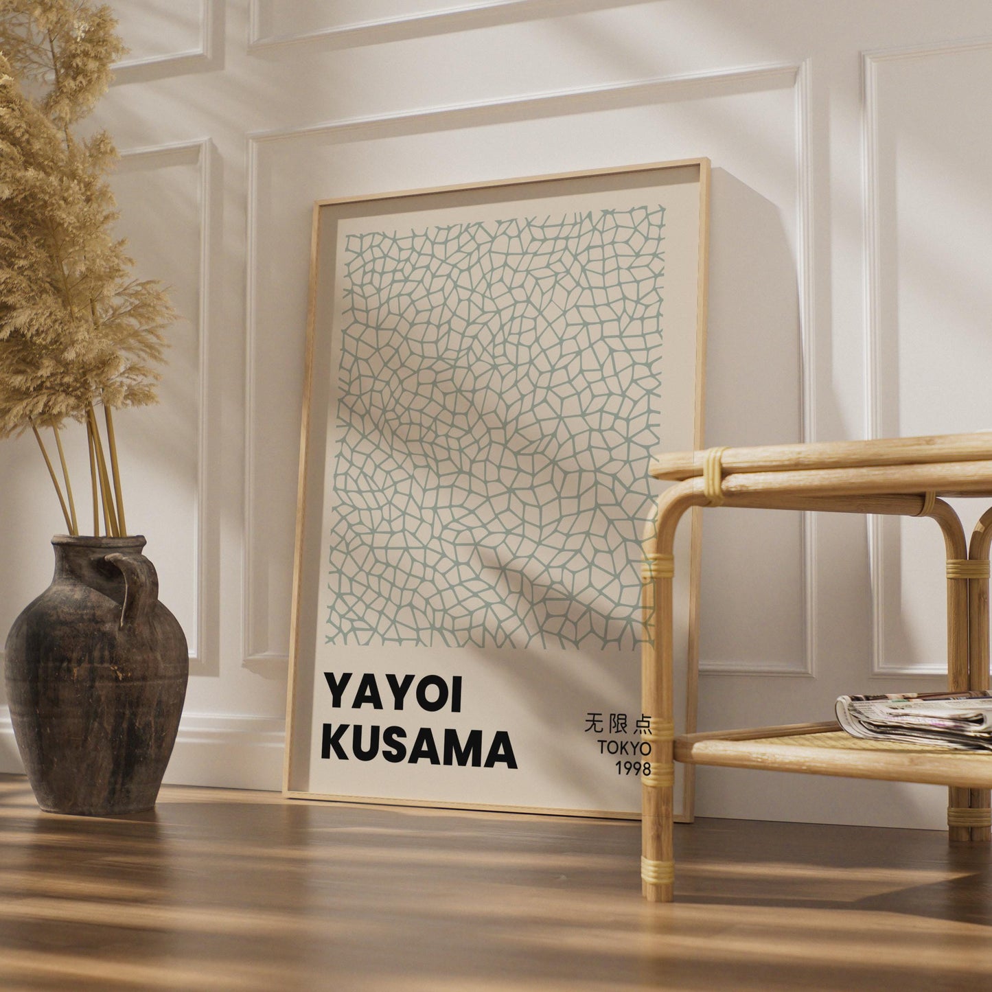 Yayoi Kusama Art Print, Abstract Wall Decor, Minimalist Poster, Modern Home Artwork, Tokyo 1998 wall art print