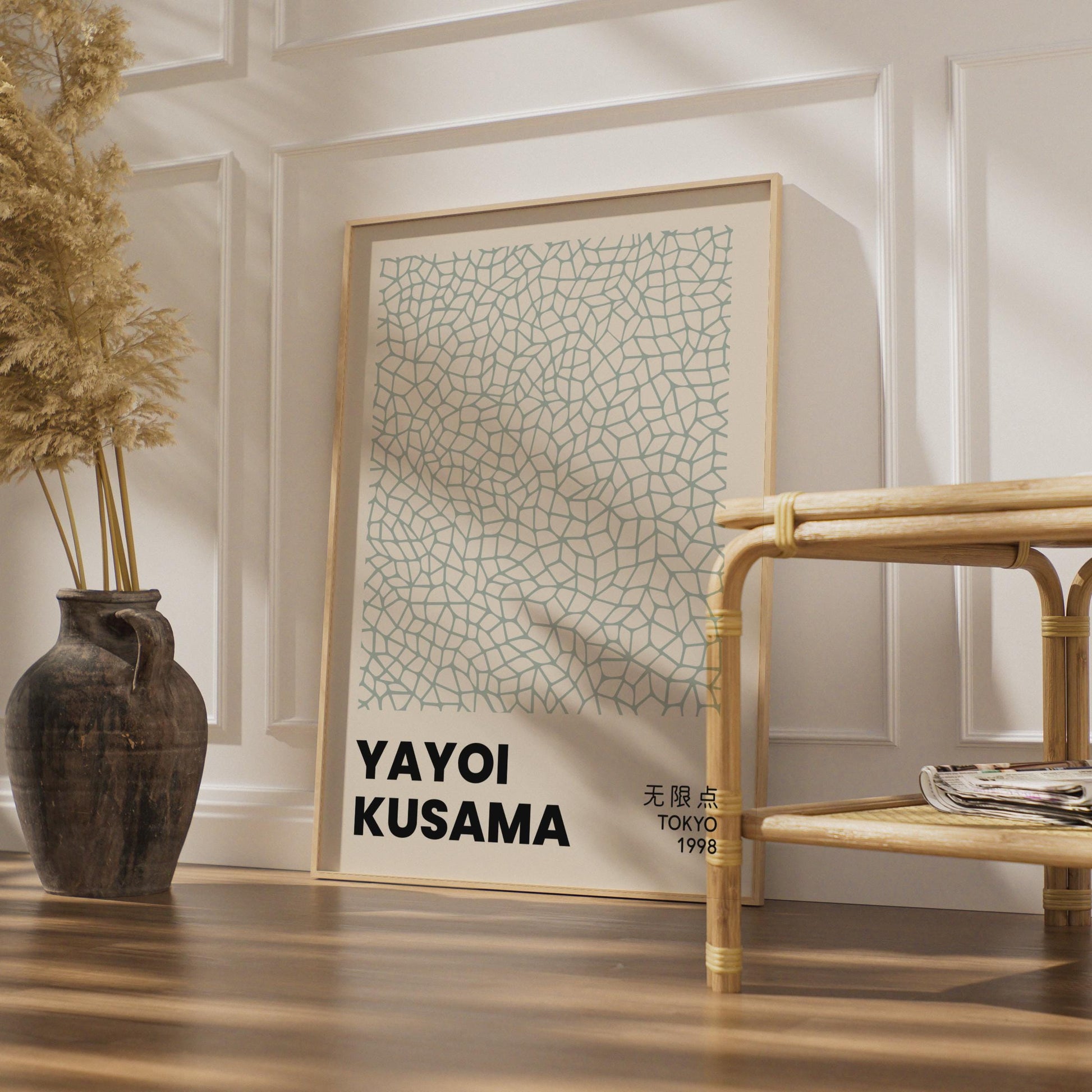Yayoi Kusama Art Print, Abstract Wall Decor, Minimalist Poster, Modern Home Artwork, Tokyo 1998 wall art print