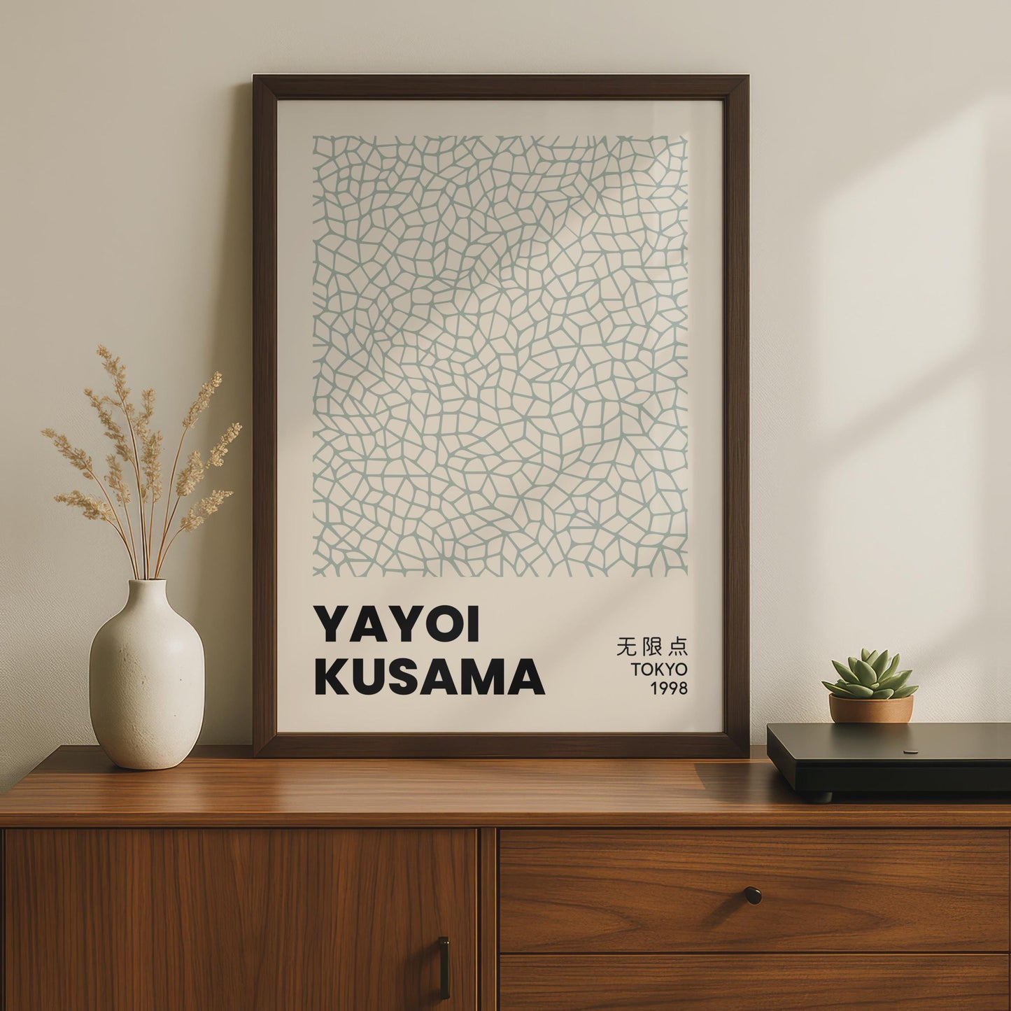 Yayoi Kusama Art Print, Abstract Wall Decor, Minimalist Poster, Modern Home Artwork, Tokyo 1998 wall art print
