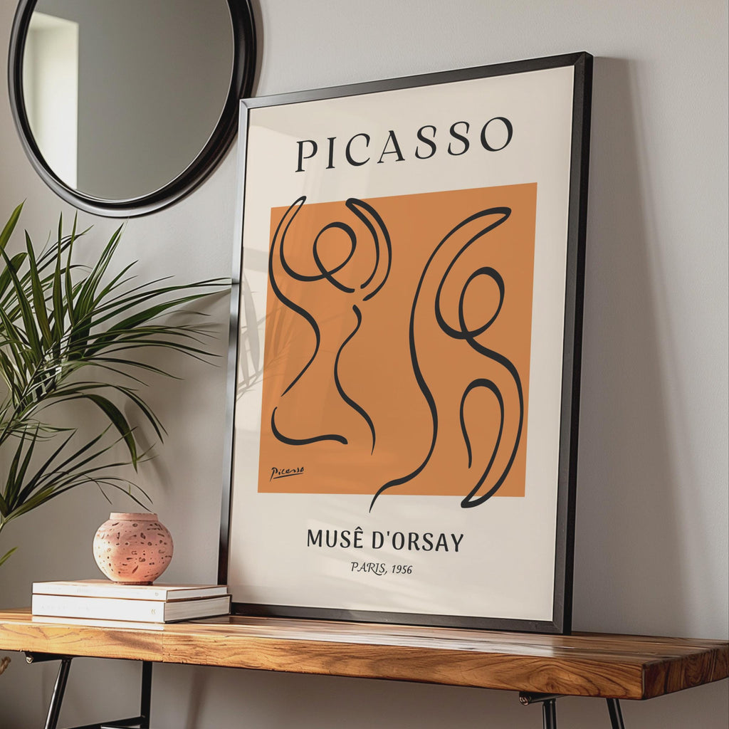 Picasso Art Print, Abstract Dancers Poster, Musee d'Orsay, Modern Wall Art, Vintage Style, Paris wall art print