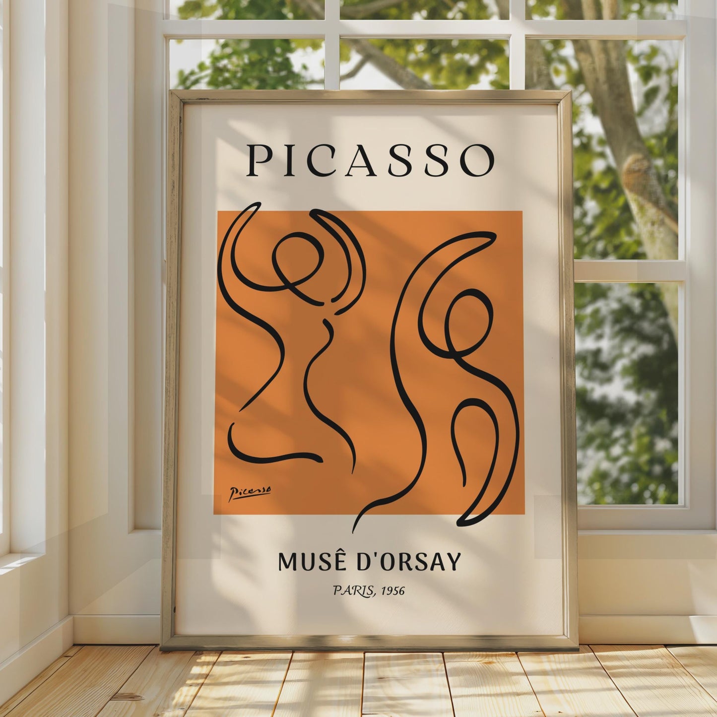 Picasso Art Print, Abstract Dancers Poster, Musee d'Orsay, Modern Wall Art, Vintage Style, Paris wall art print