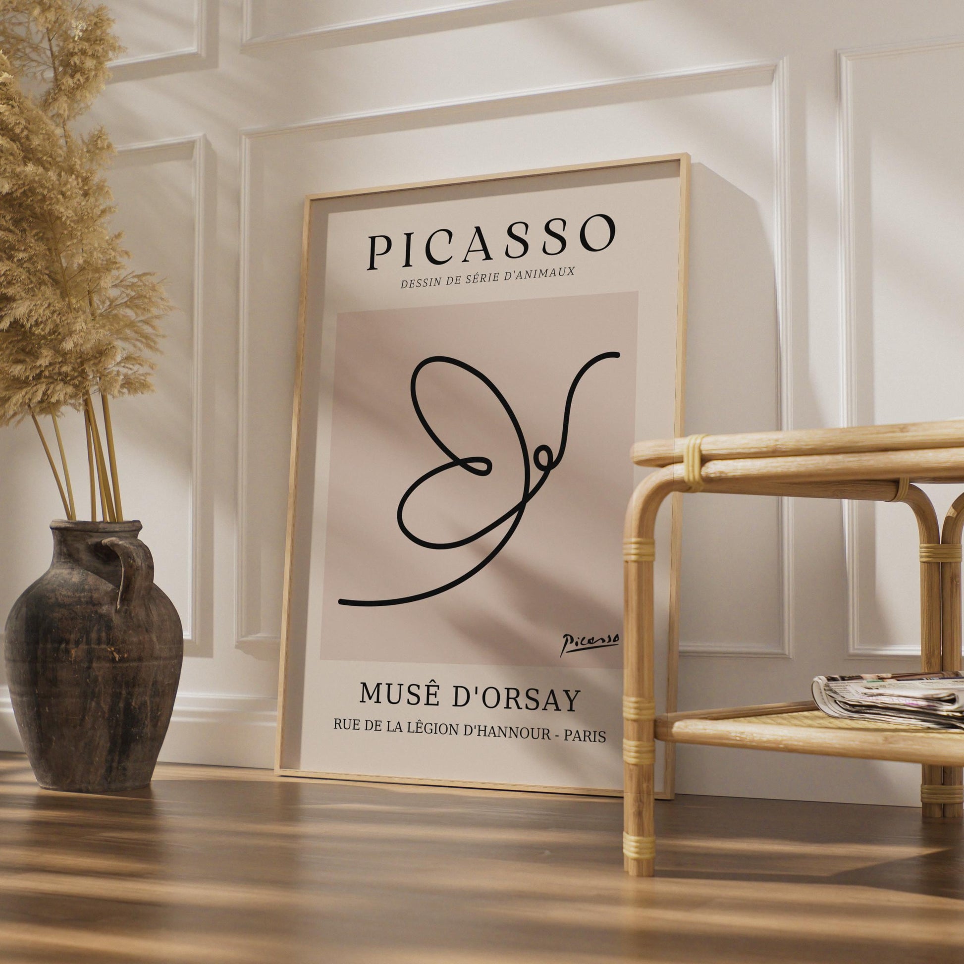 Picasso Animal Series Art Print, Musee d'Orsay Wall Art, Abstract Minimalist Poster, Paris Decor wall art print