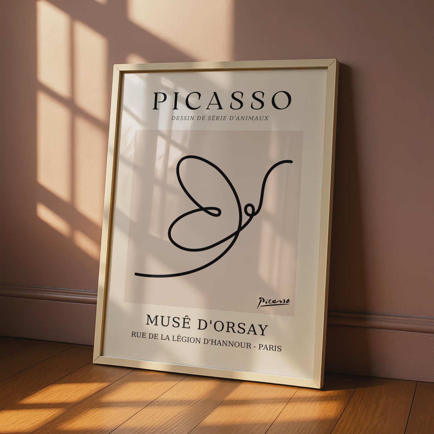 Picasso Animal Series Art Print, Musee d'Orsay Wall Art, Abstract Minimalist Poster, Paris Decor wall art print