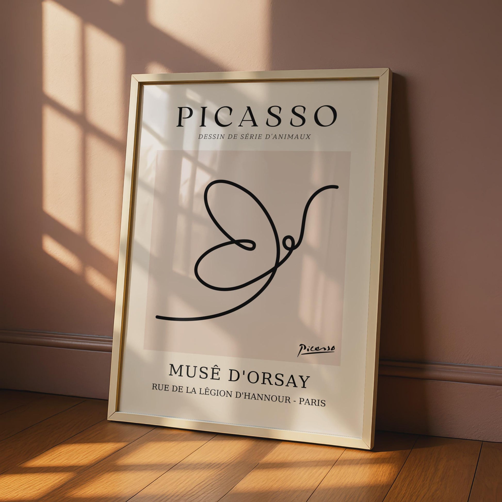 Picasso Animal Series Art Print, Musee d'Orsay Wall Art, Abstract Minimalist Poster, Paris Decor wall art print