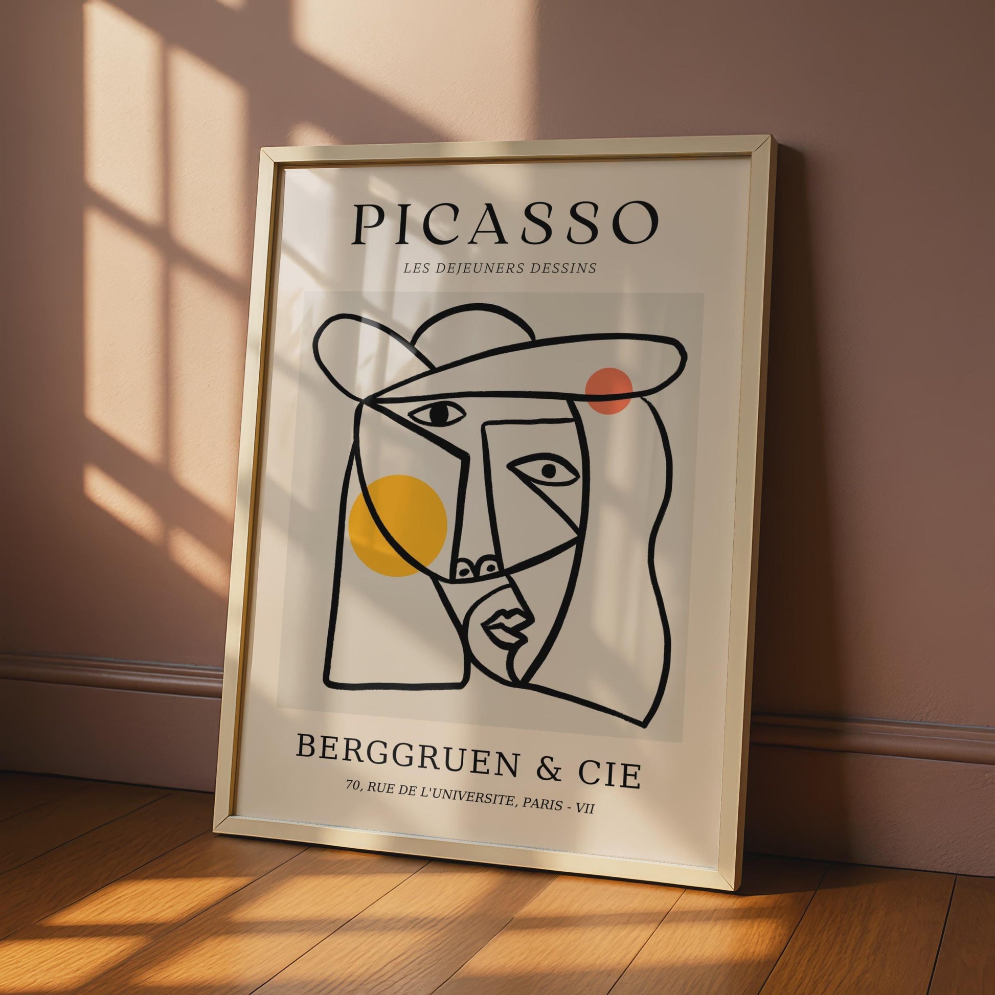 Picasso Inspired Wall Art, Minimalist Face Poster, Modern Art Print for Home Decor wall art print