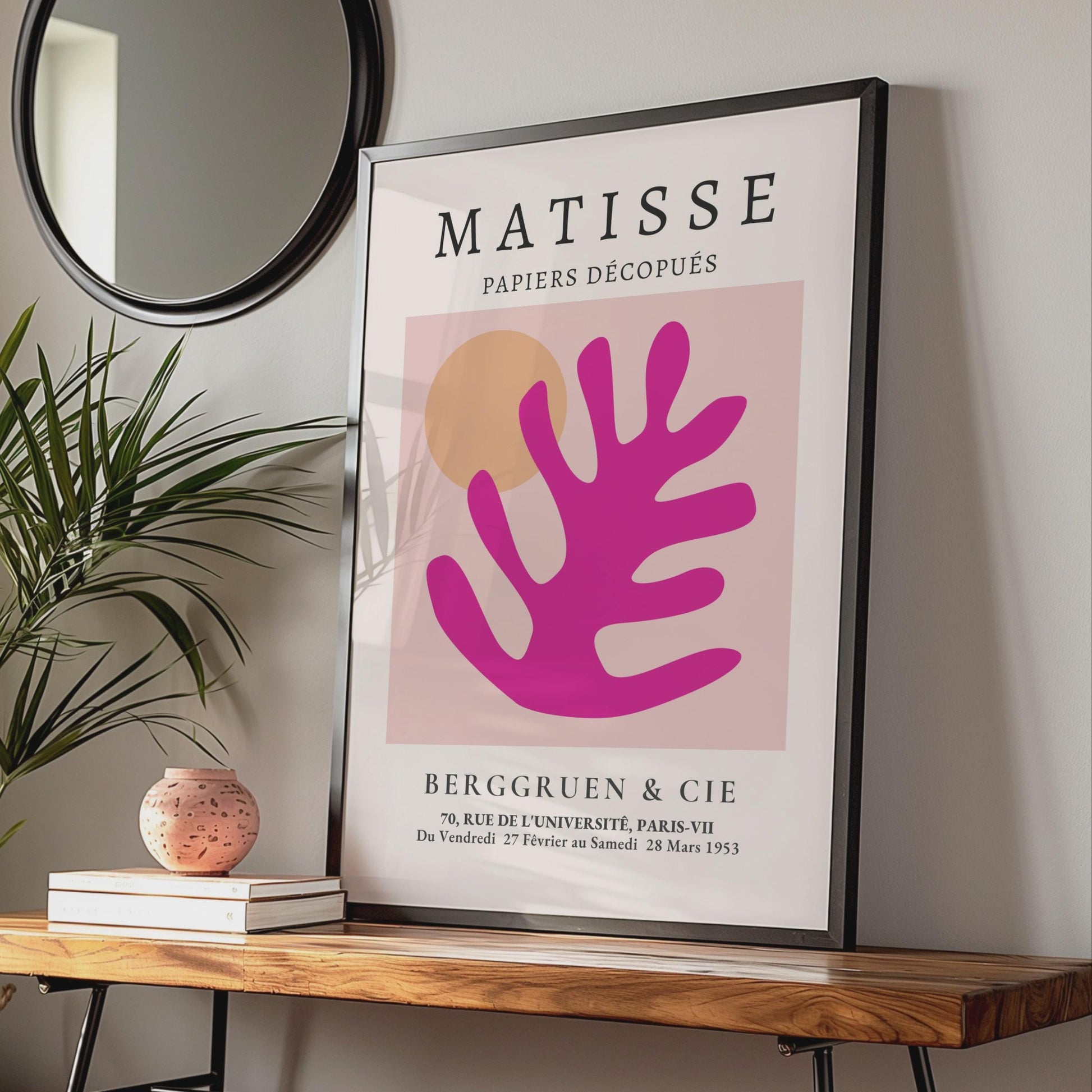 Henri Matisse Art Poster, Papiers Decoupes, Abstract Wall Art, Colourful Print for Home Decor wall art print