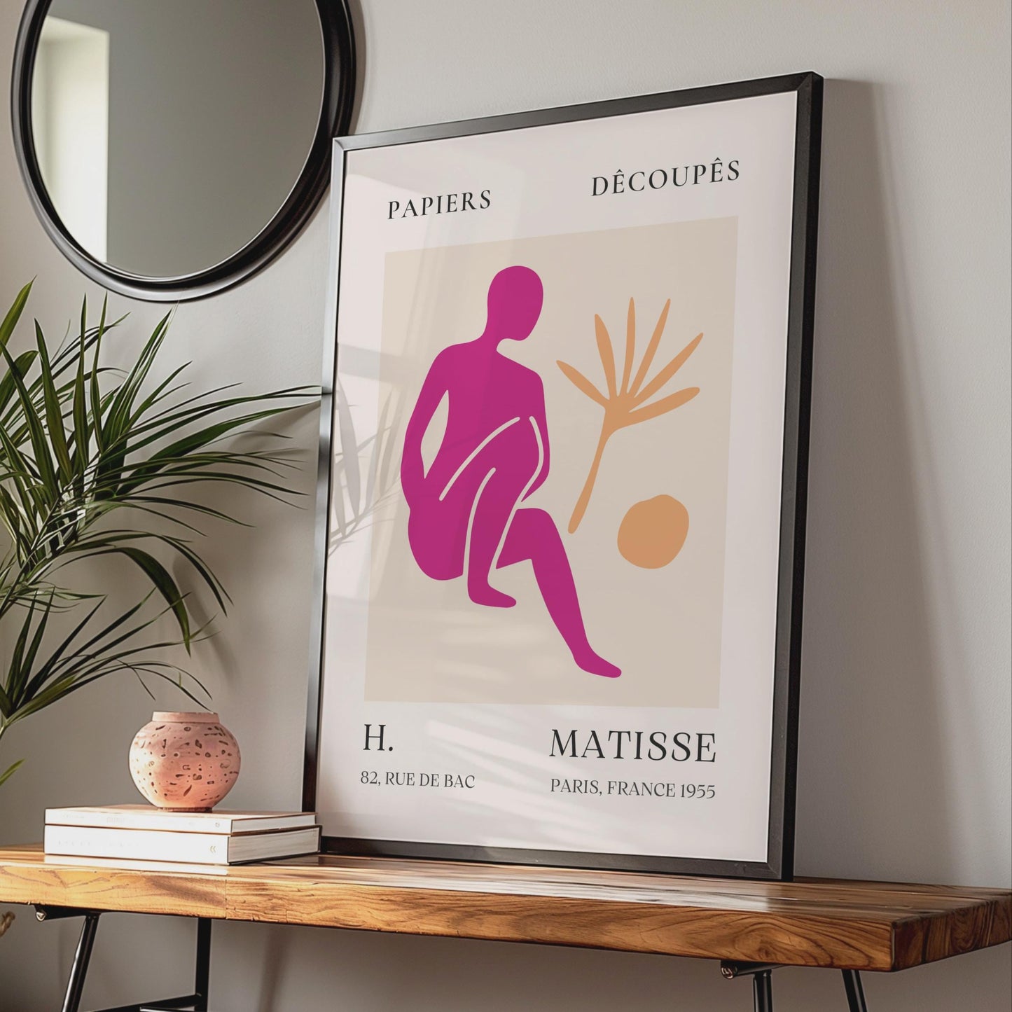 Henri Matisse Art Poster, Papiers Decoupes, Colourful Abstract Wall Art, Paris 1955, Modern Room wall art print