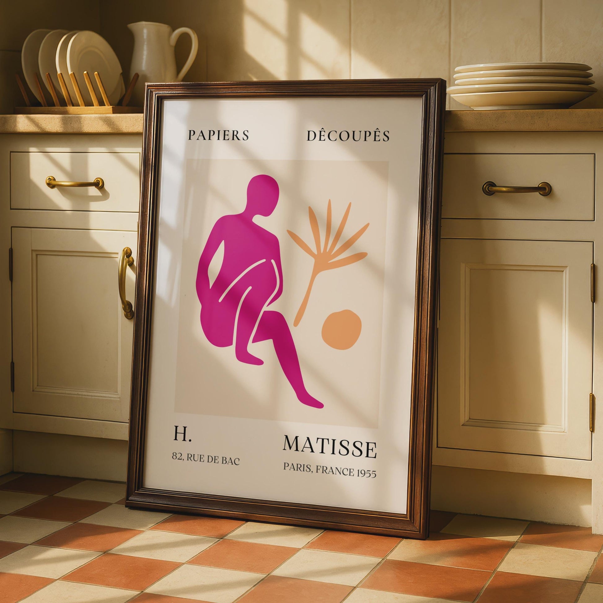 Henri Matisse Art Poster, Papiers Decoupes, Colourful Abstract Wall Art, Paris 1955, Modern Room wall art print