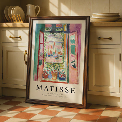 Matisse Open Window Print, Fauvism Wall Art, Vibrant Colors wall art print