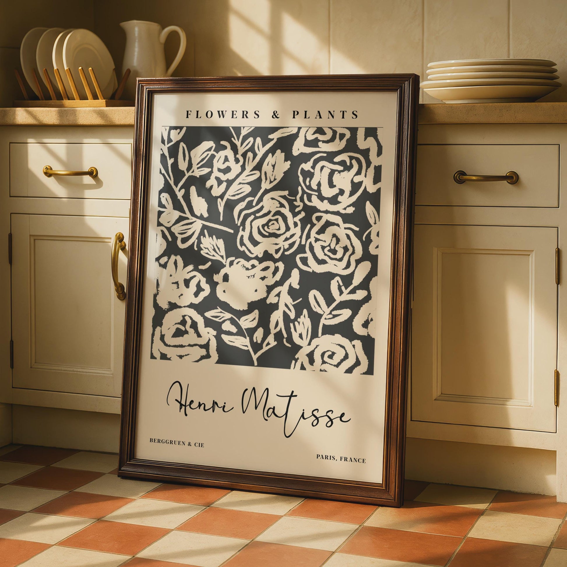 Henri Matisse Posters, Floral Art, Modern Wall Decor, Flowers & Plants Art for Home, Minimalist wall art print